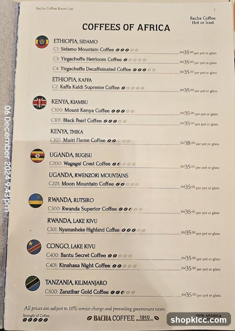 COFFEES OF AFRICA