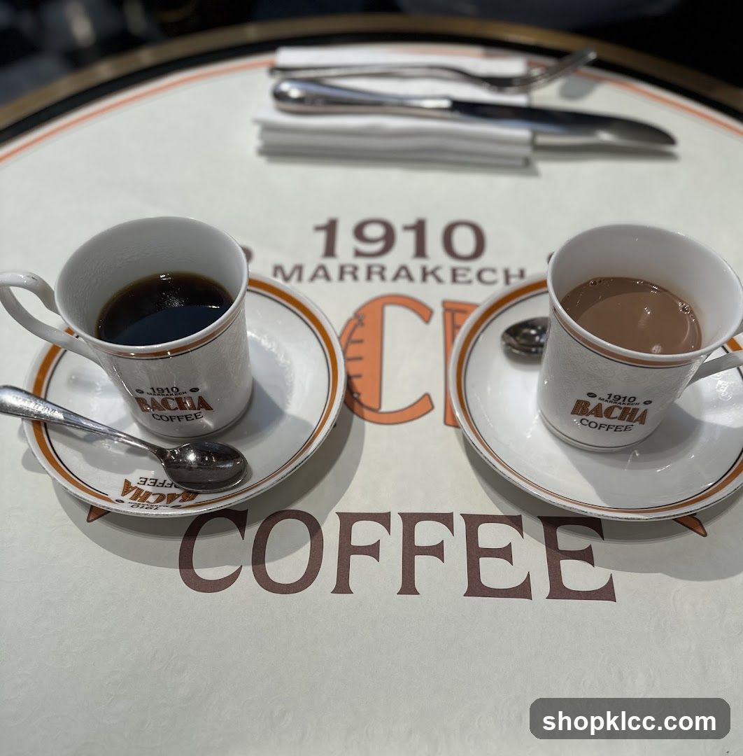 Two cups of coffee on a table