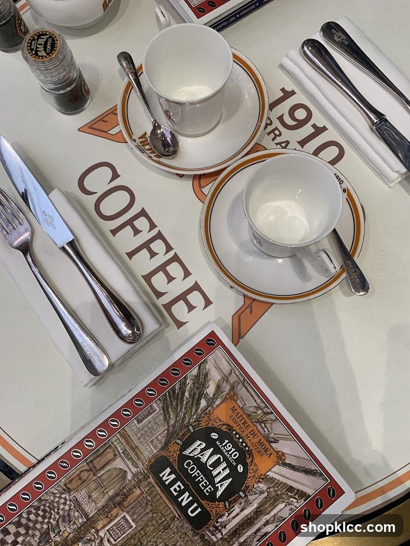 Table Setting with Coffee Menu