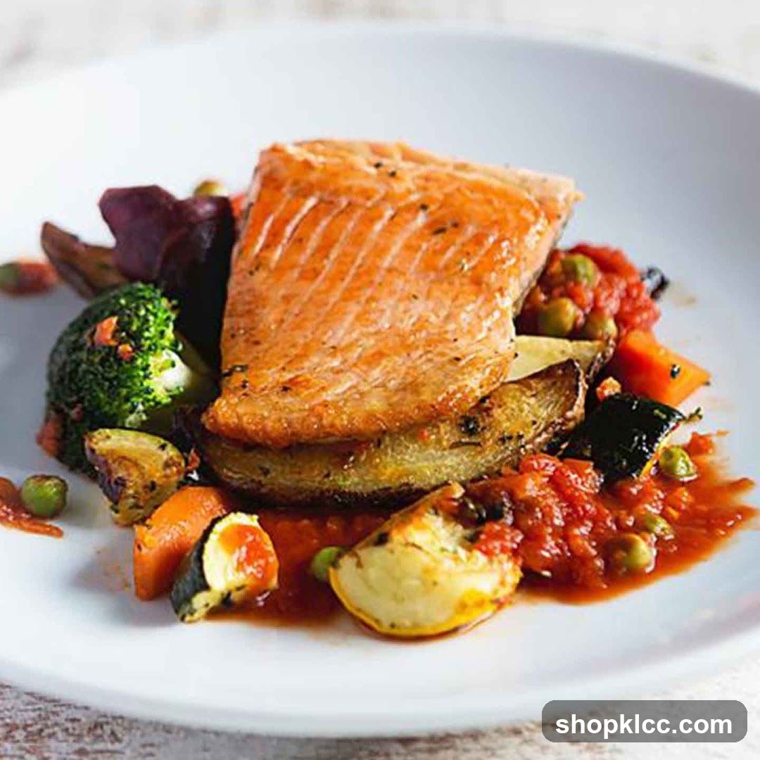 Salmon with Roasted Vegetables