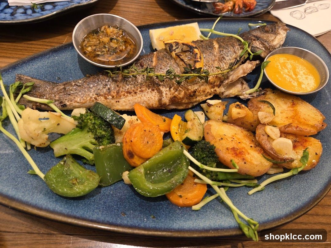 Whole Roasted Fish with Vegetables and Potatoes