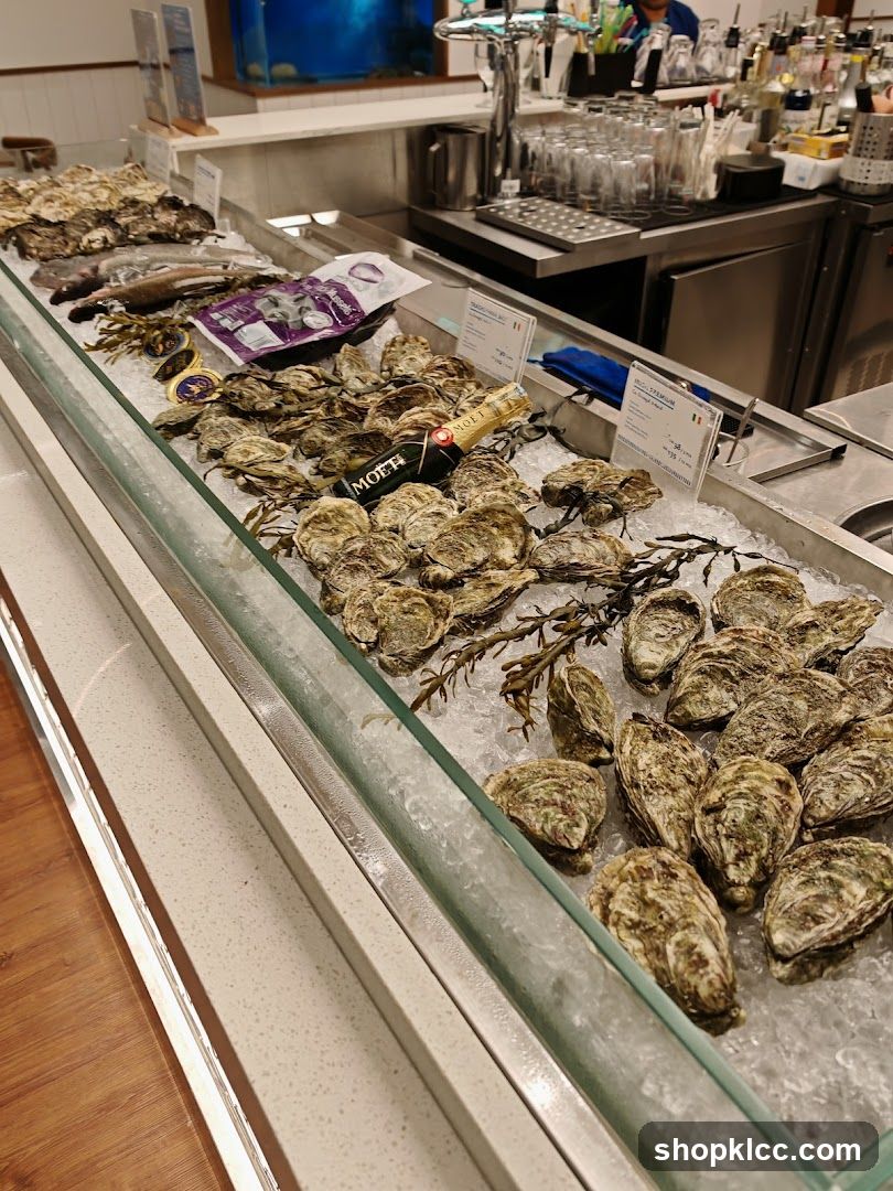Oysters and Seafood Display