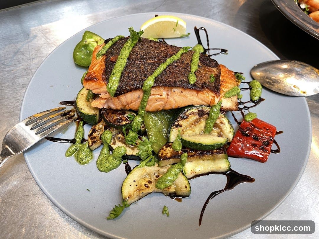 Salmon with Grilled Vegetables