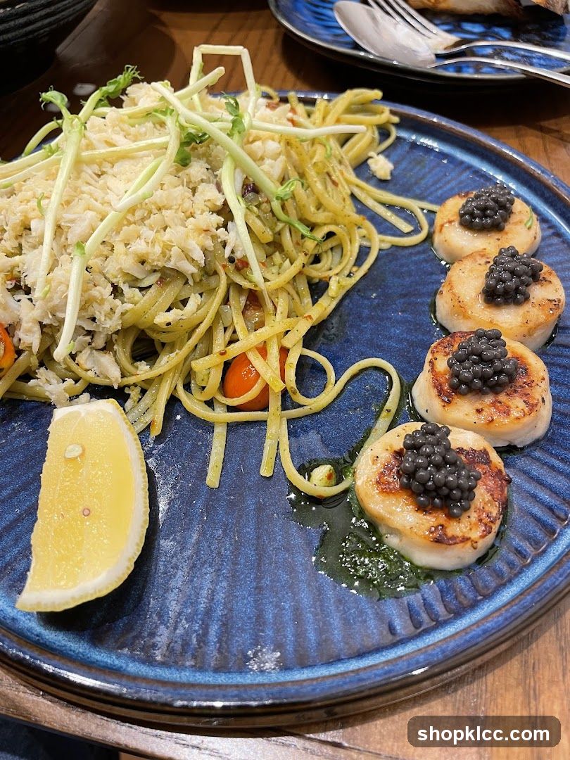 Scallops and Pasta