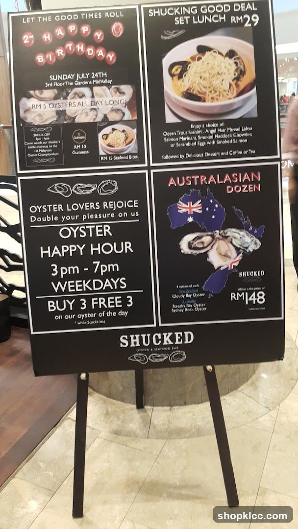 Shucked Oyster & Seafood Bar Promotions