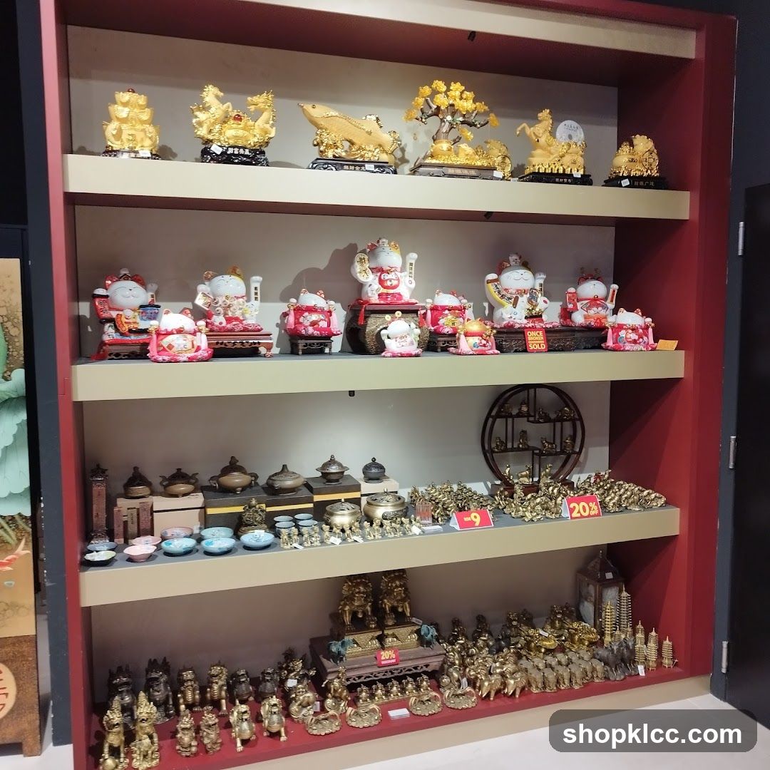 Display Shelves with Decorative Items