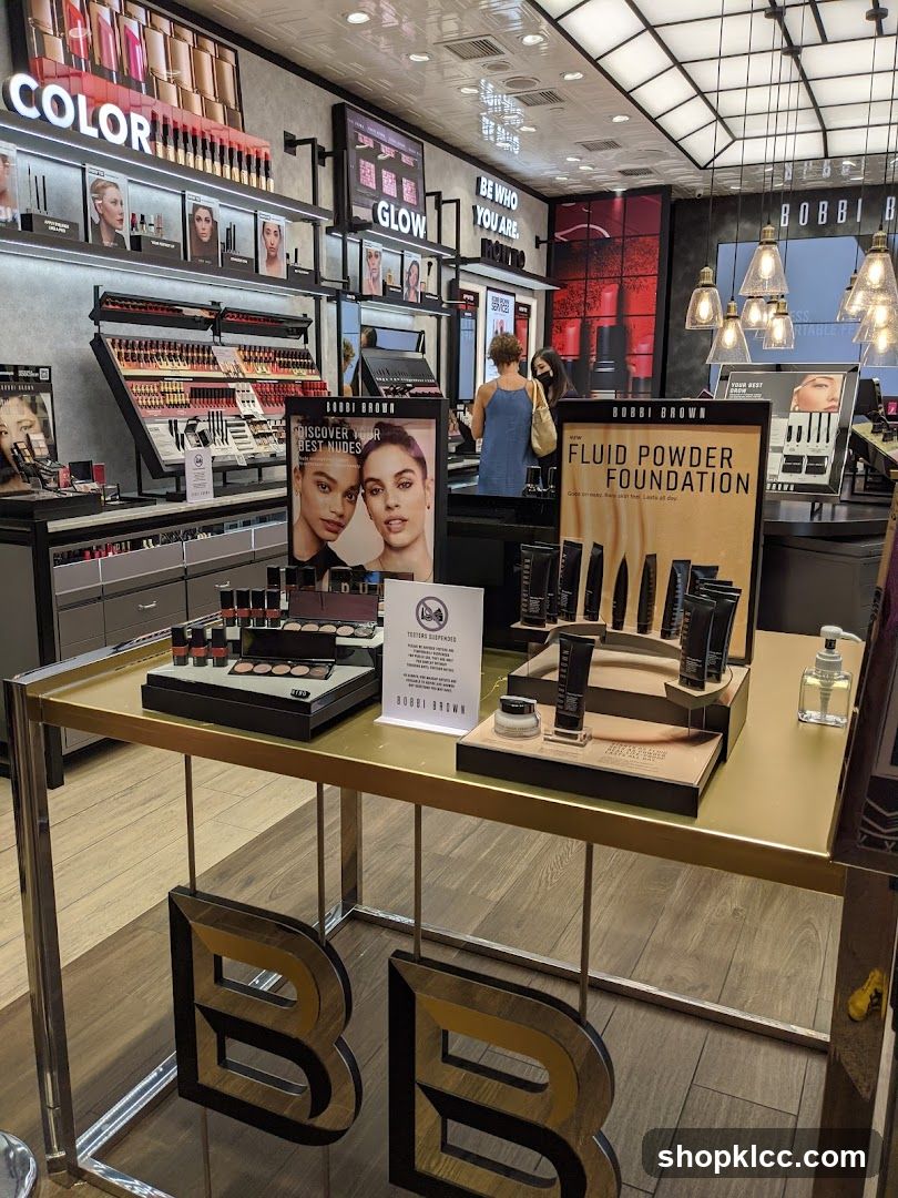 Bobbi Brown Cosmetics Display
