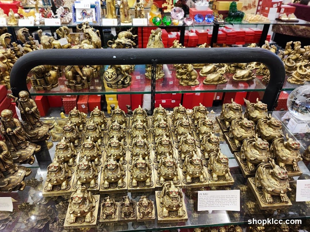 Golden Statues Display