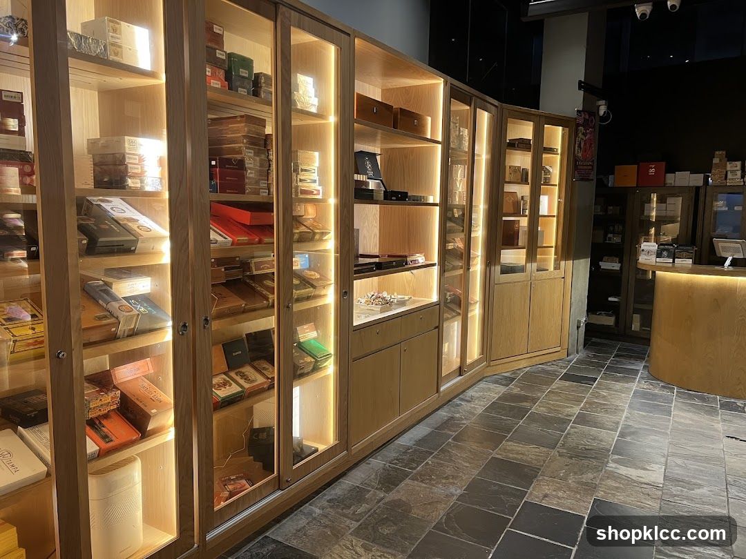 Store Interior with Display Cabinets