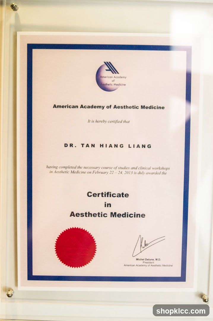 Certificate of Aesthetic Medicine