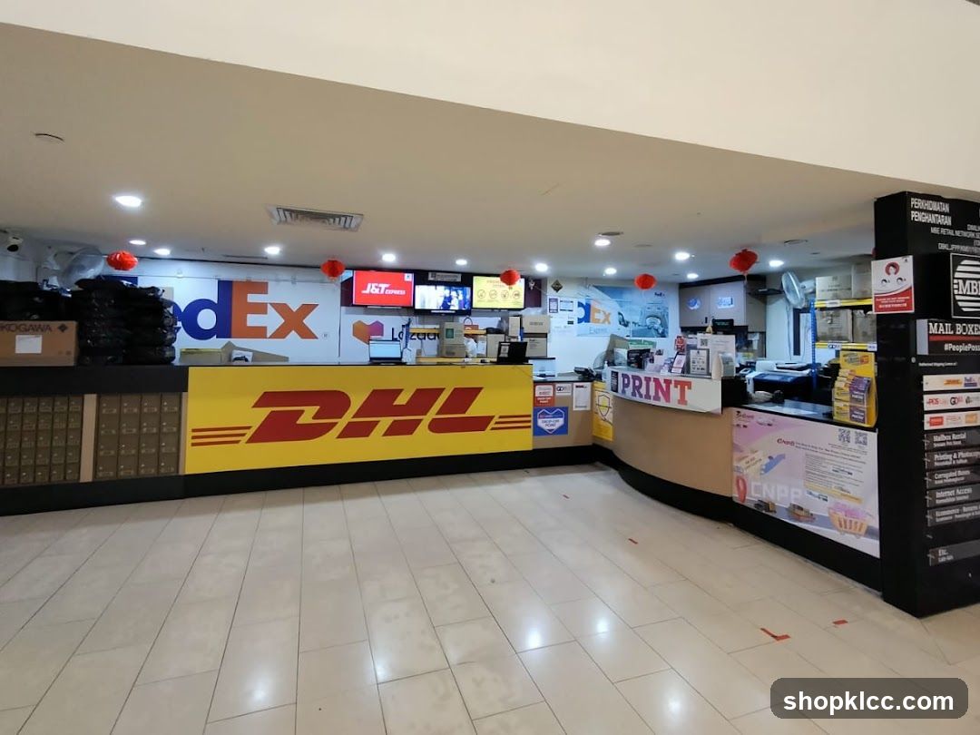 Shipping and Printing Services Counter