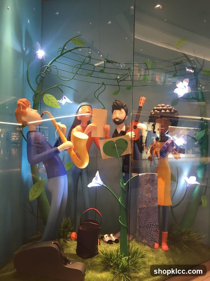 Window Display of Musical Figures
