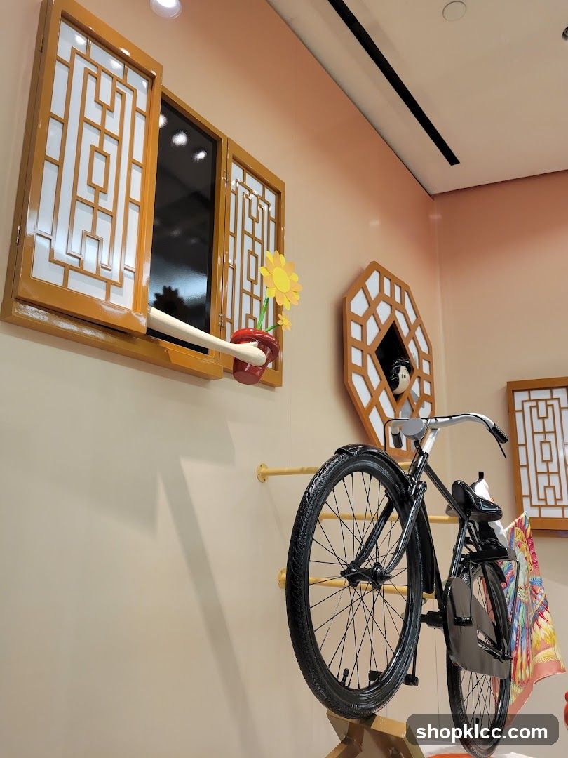 Window Display with Bicycle