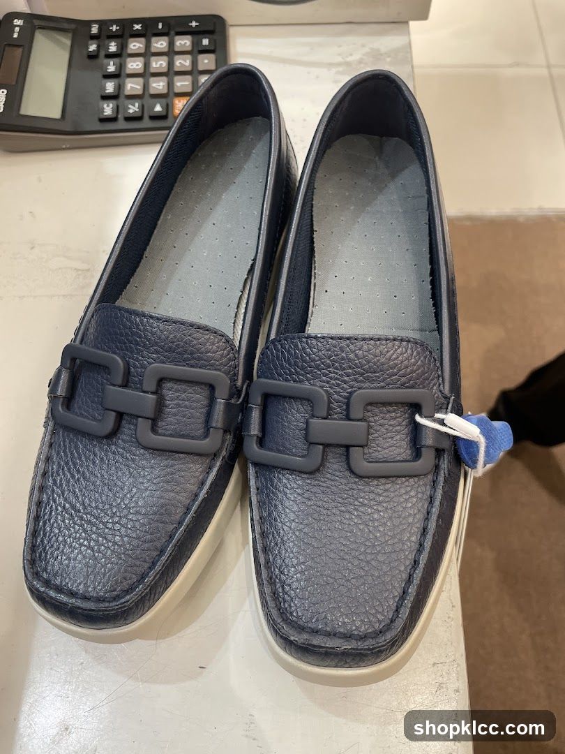 Navy Loafers
