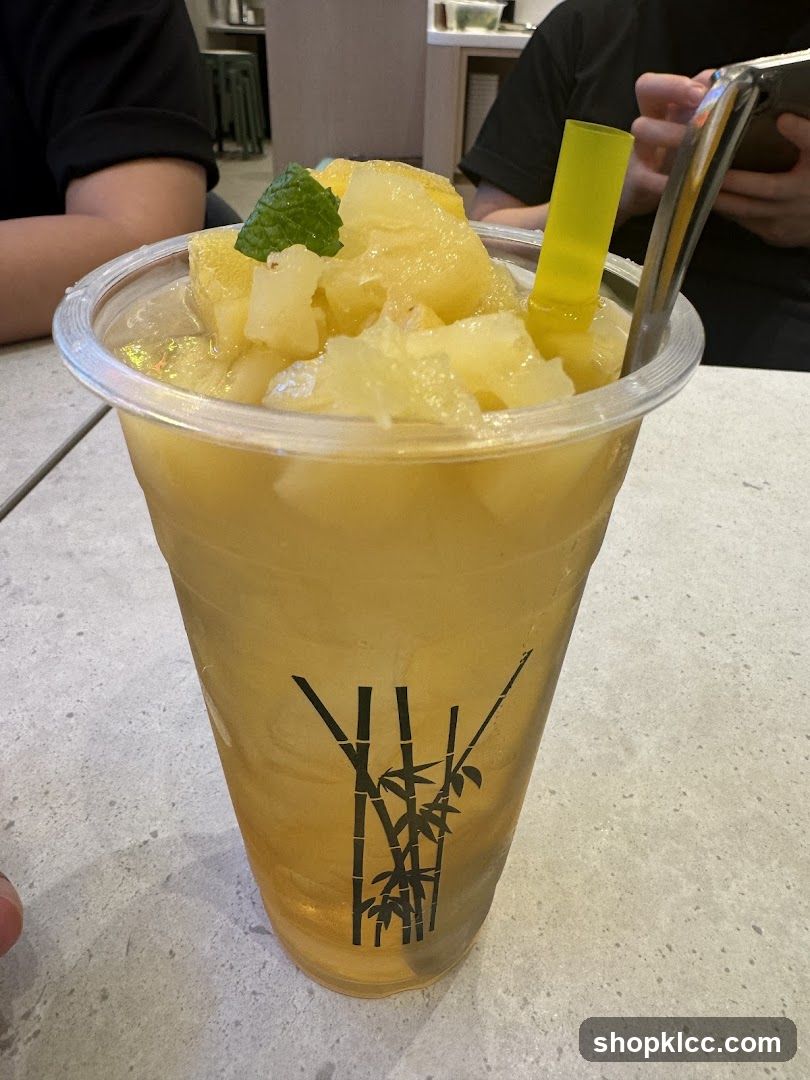 Pineapple Drink with Mint