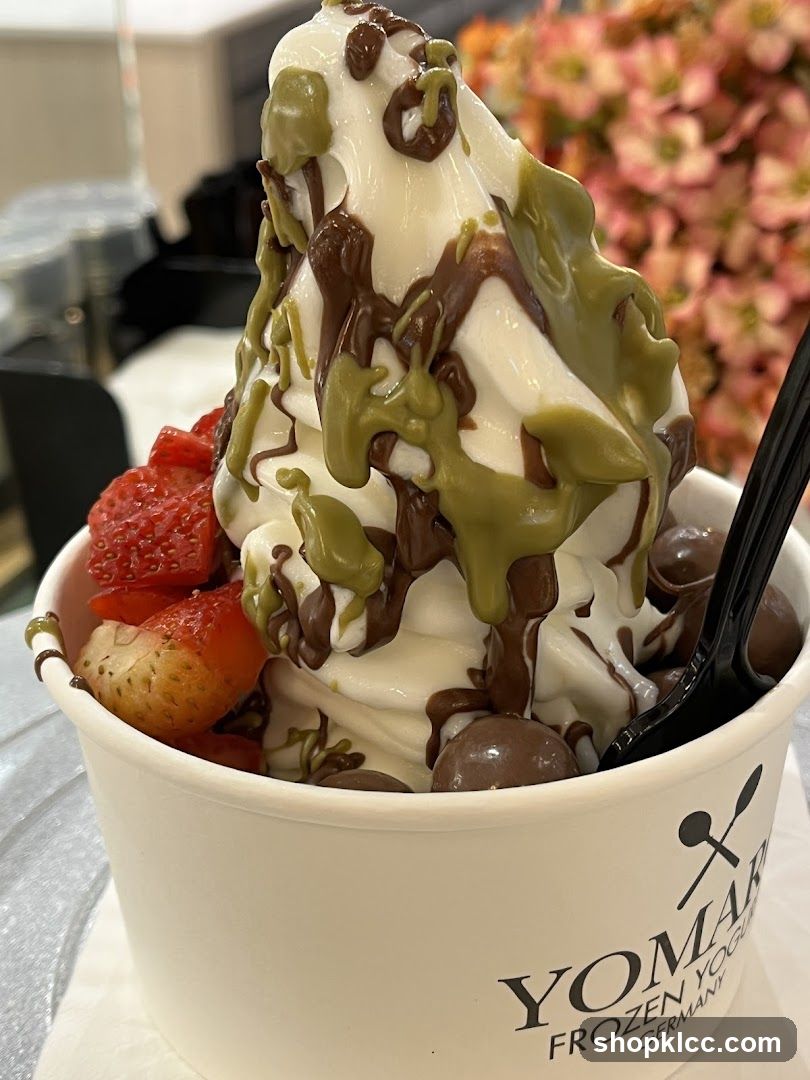 Frozen Yogurt with Toppings