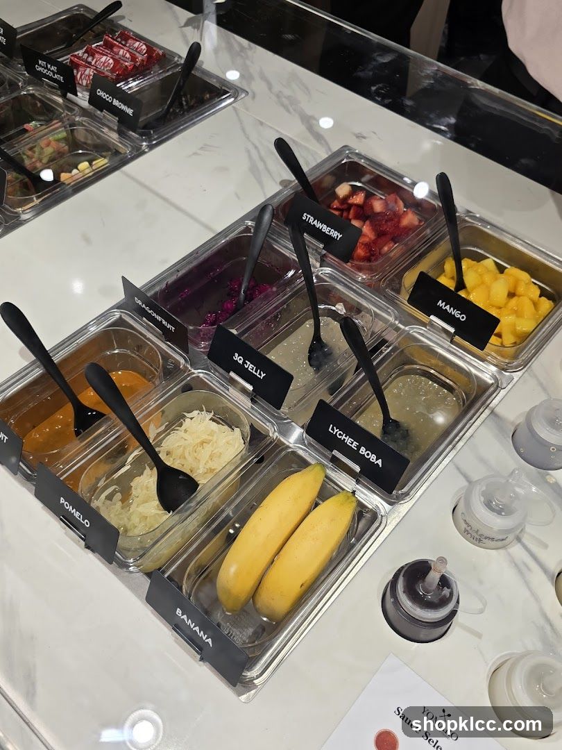 Dessert Toppings Display