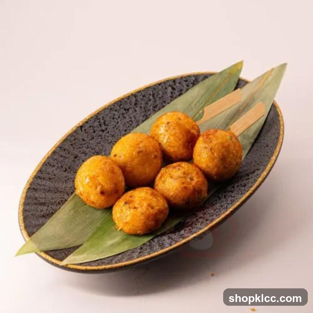 Fried Balls on a Plate
