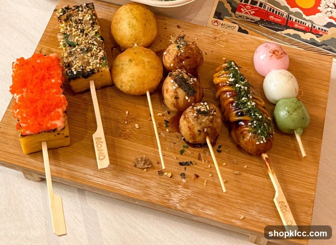 Assortment of Skewered Foods