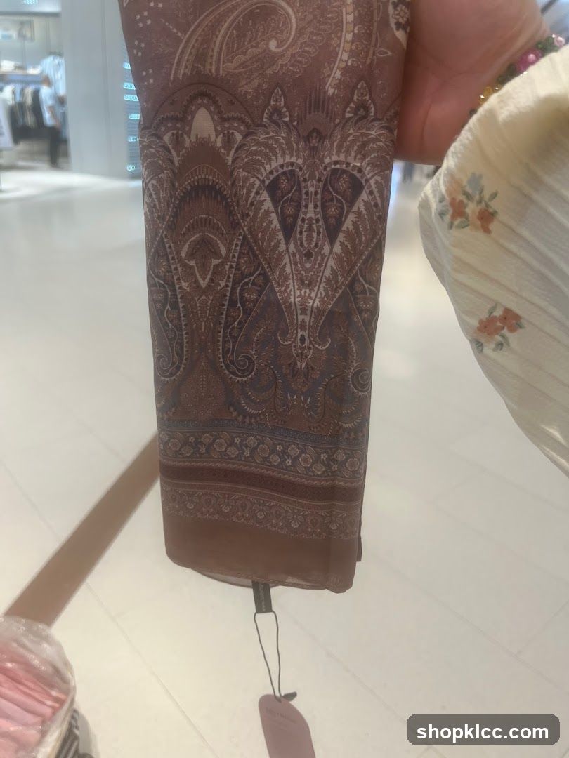 Brown Paisley Patterned Fabric