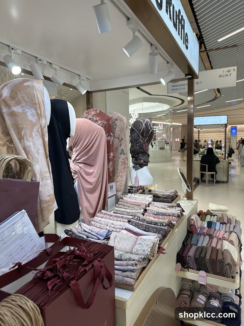 Display of Scarves and Hijabs