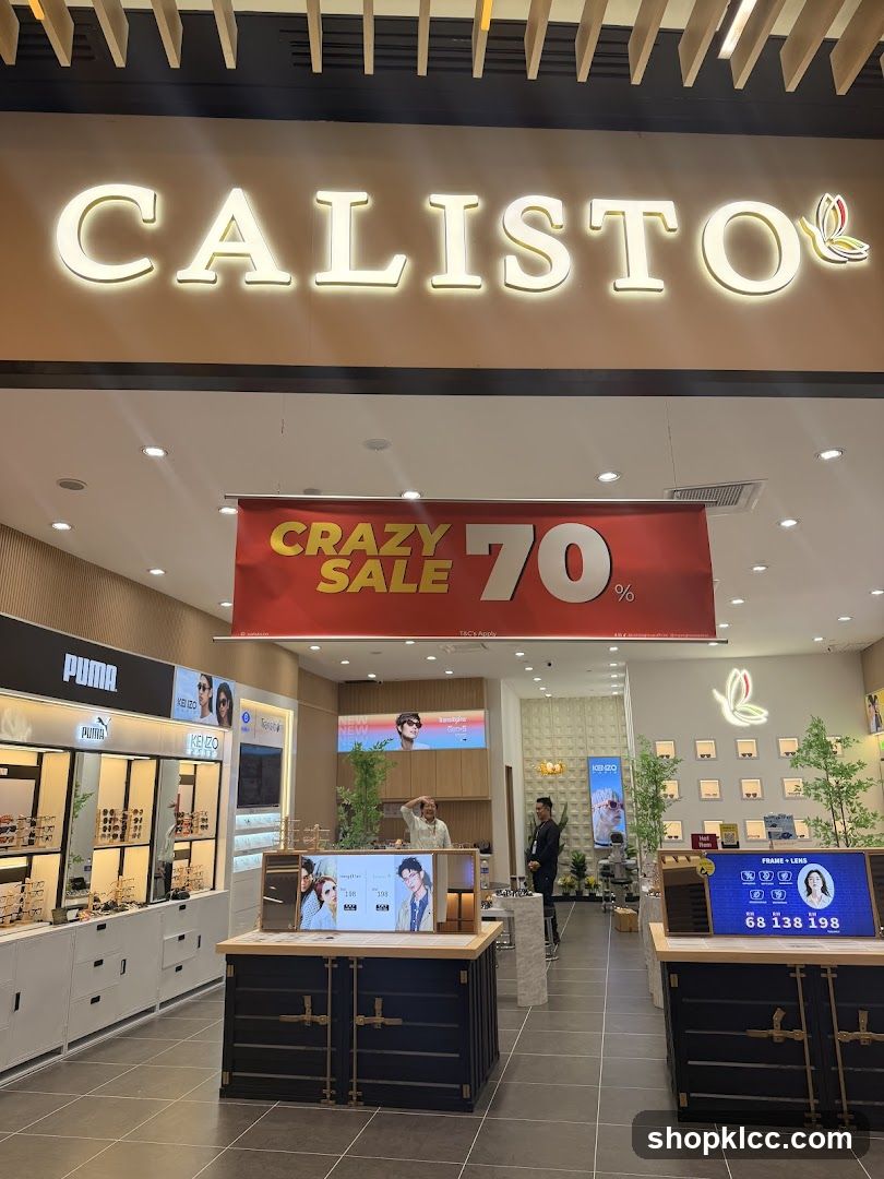 Calisto Store with Crazy Sale Banner
