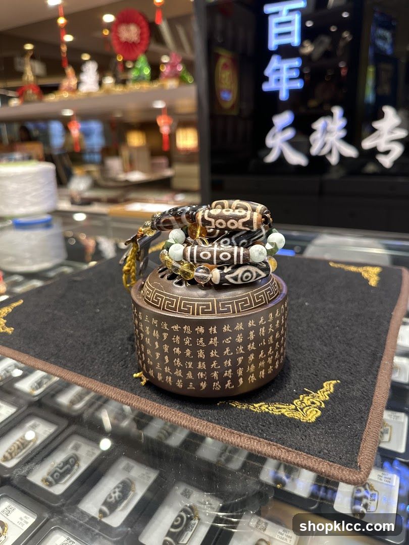 Tibetan Dzi Beads Display