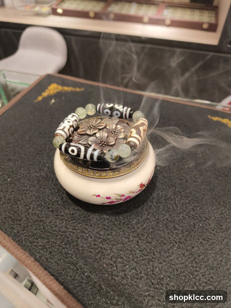 Incense burner with bracelet