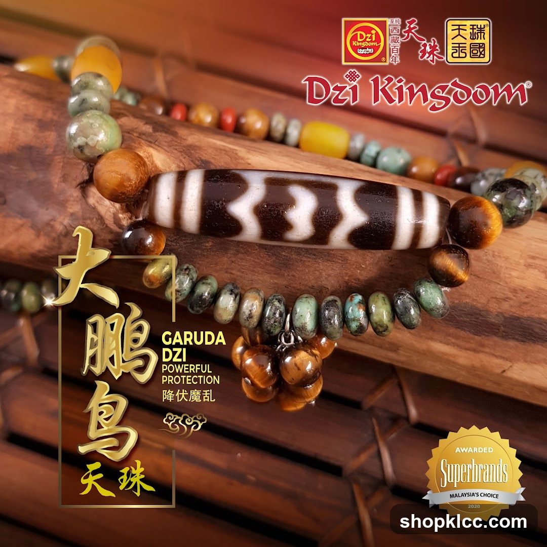 Dzi Kingdom Garuda Dzi Bracelet