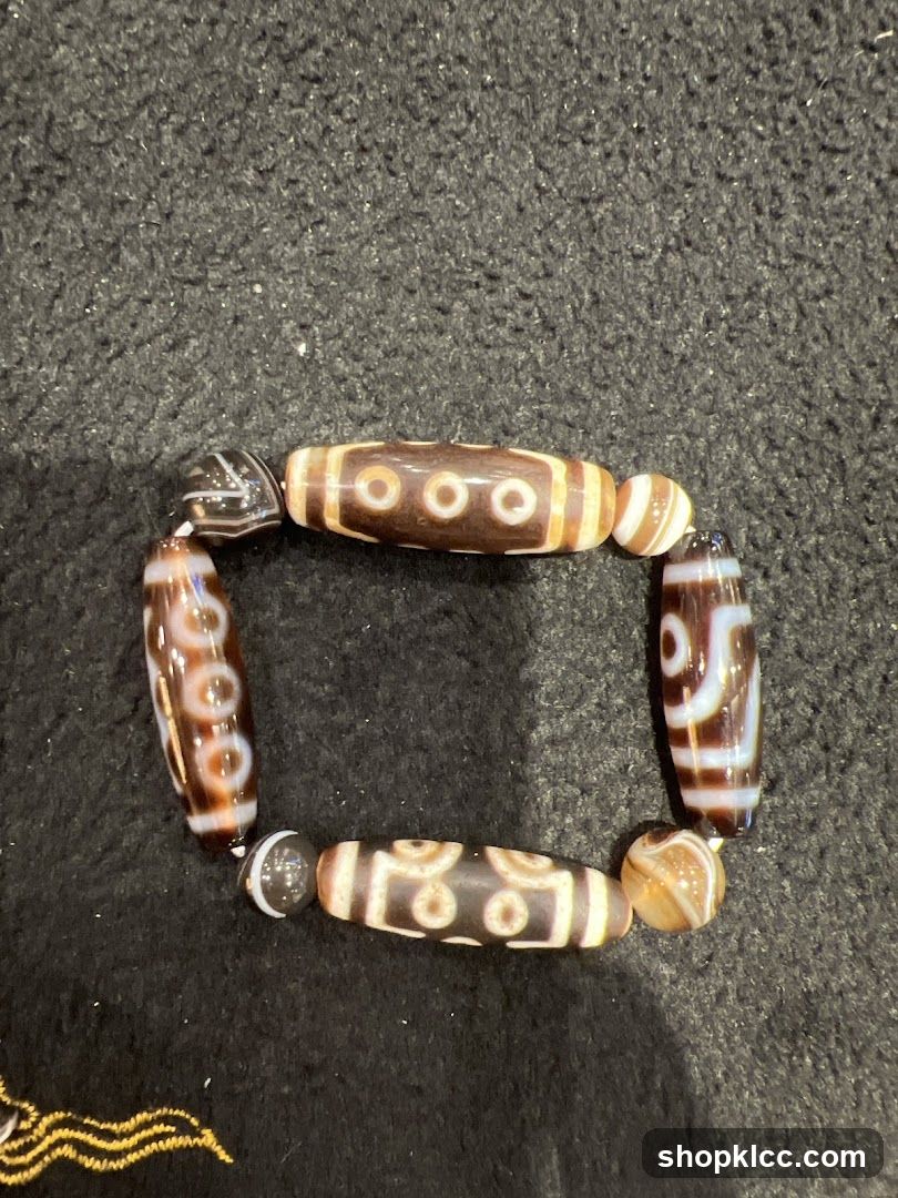 Bracelet with Dzi Beads