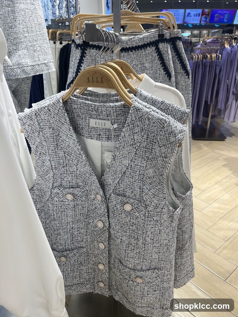 Tweed Vest and Skirt Set