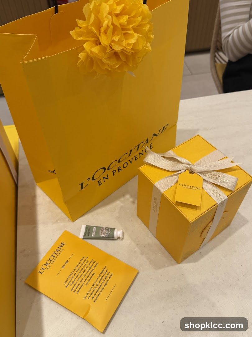 L'Occitane Shopping Bag and Gift Box