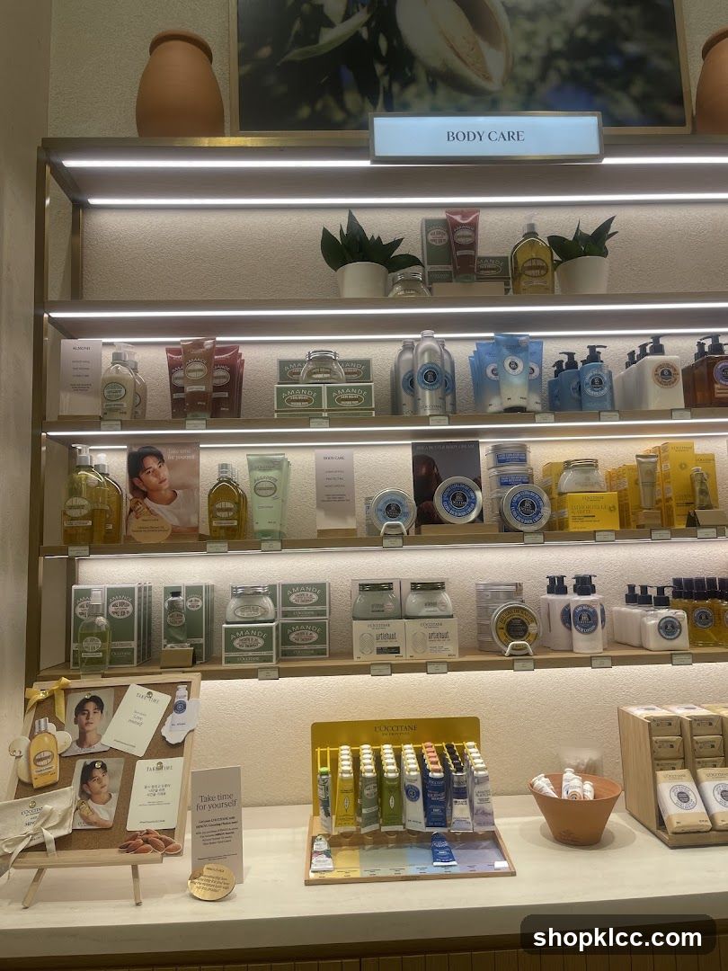 L'Occitane Body Care Display