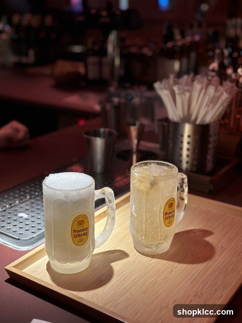 Two Suntory Whisky Drinks