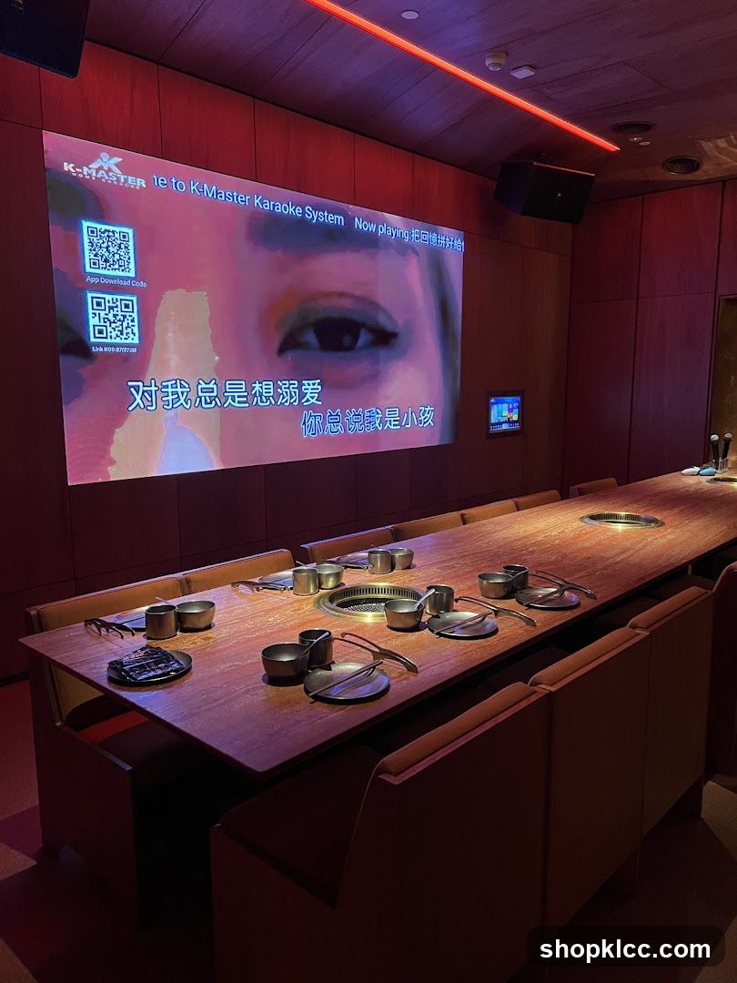 Karaoke Room with Dining Table