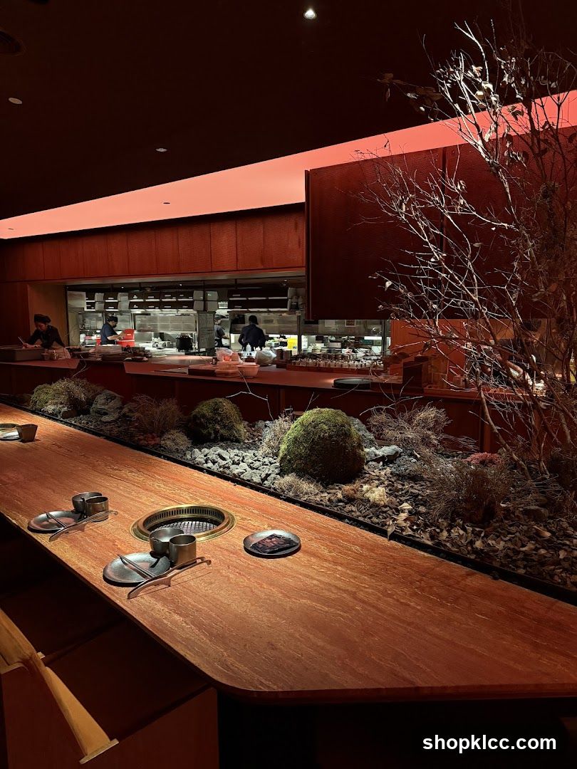 Restaurant Interior with Open Kitchen