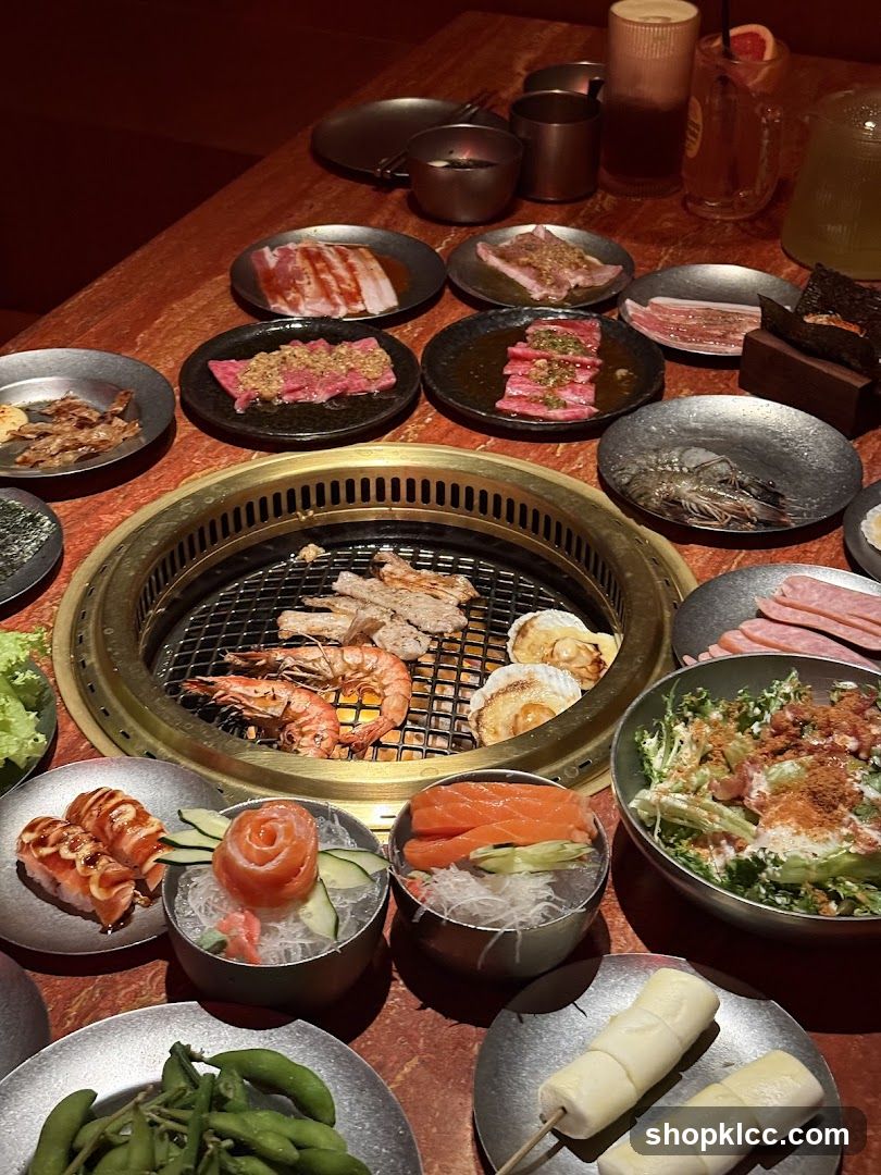 Barbecue and Sushi Platter
