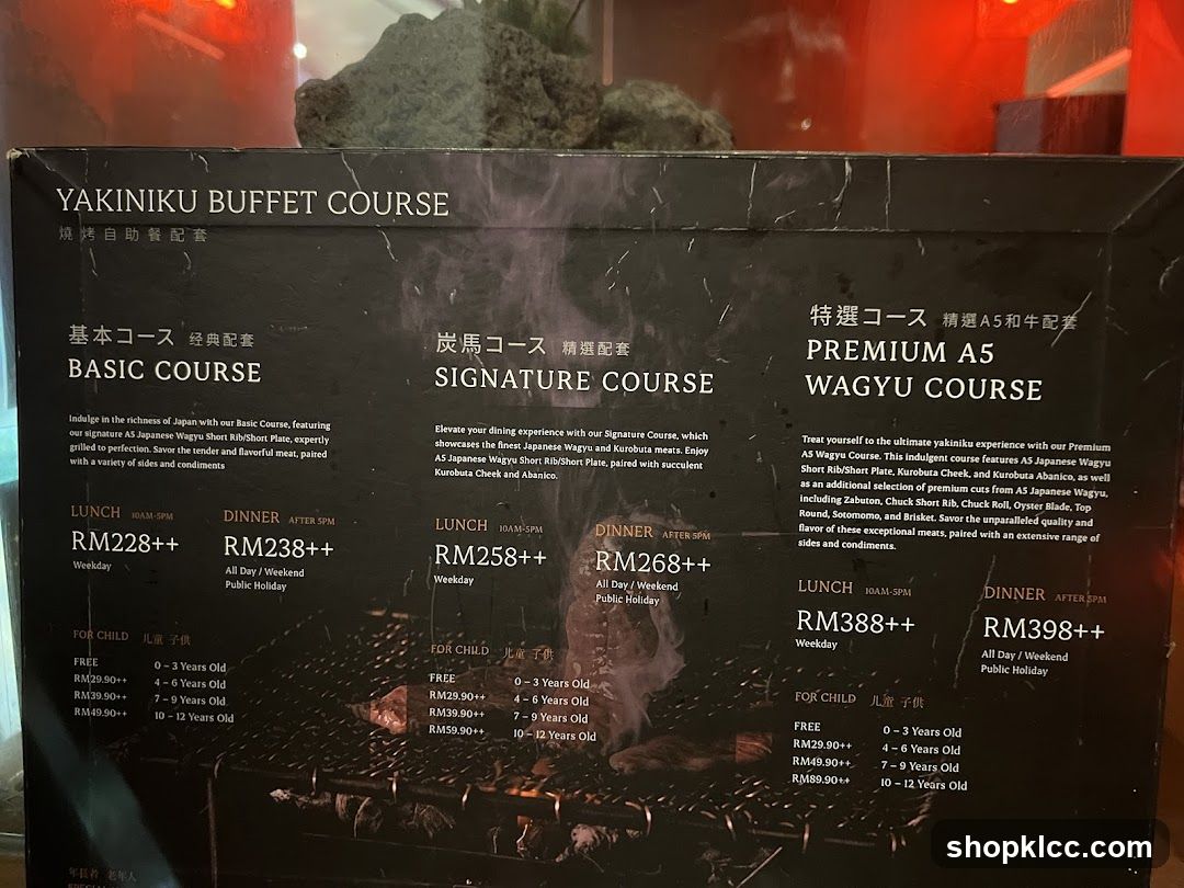 YAKINIKU BUFFET COURSE