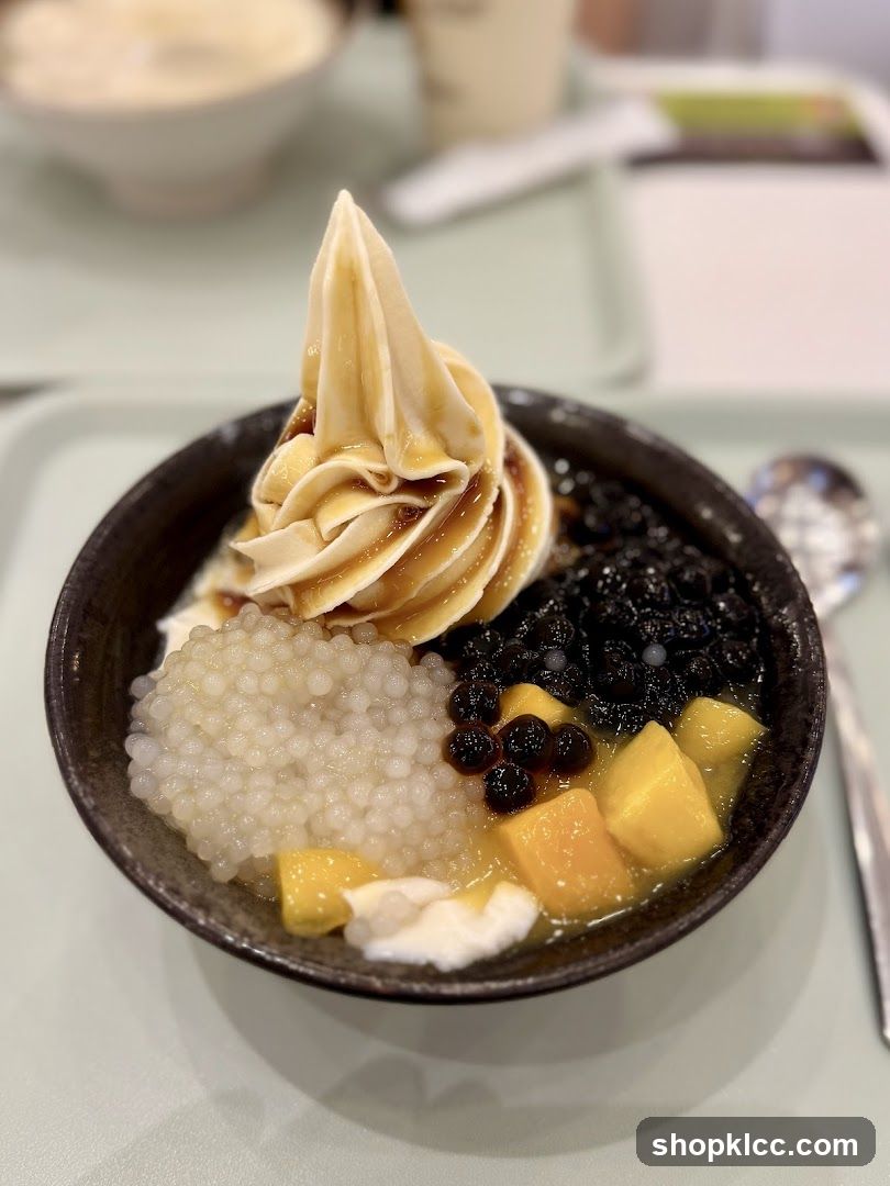 Dessert Bowl with Soft Serve Ice Cream
