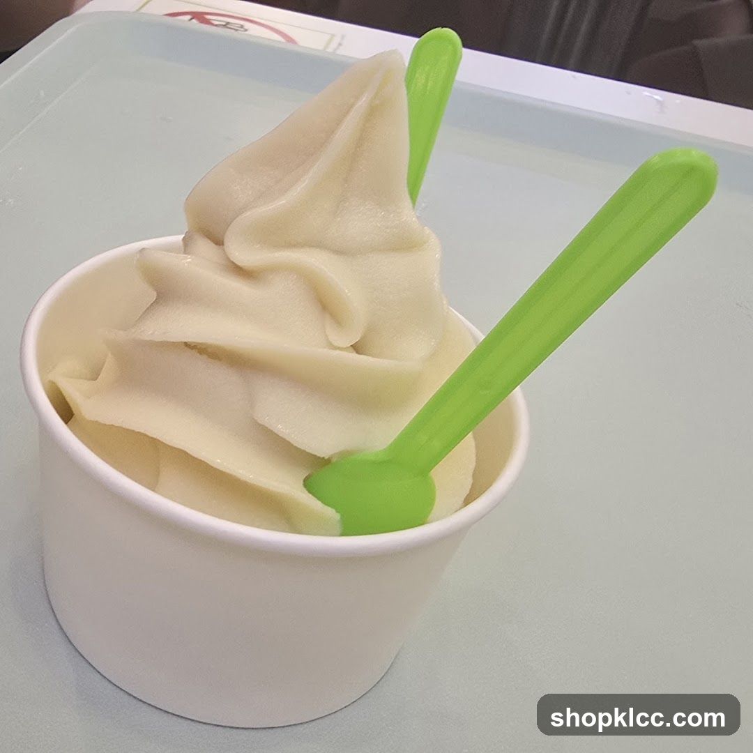 Frozen Yogurt with Spoons