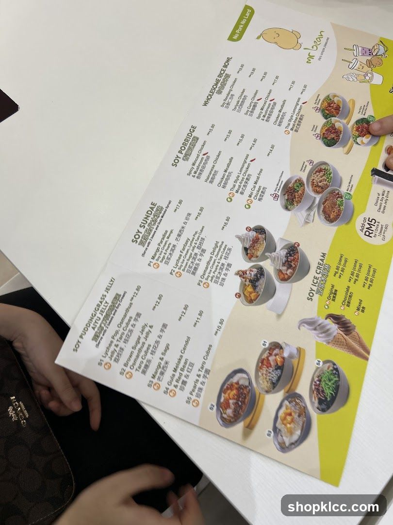 Mr Bean Menu