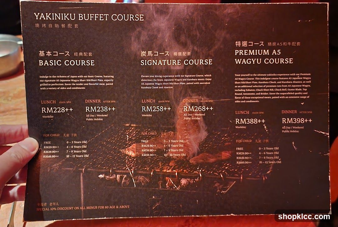 YAKINIKU BUFFET COURSE