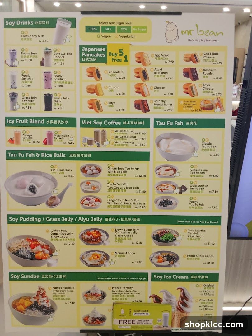 Mr Bean Menu