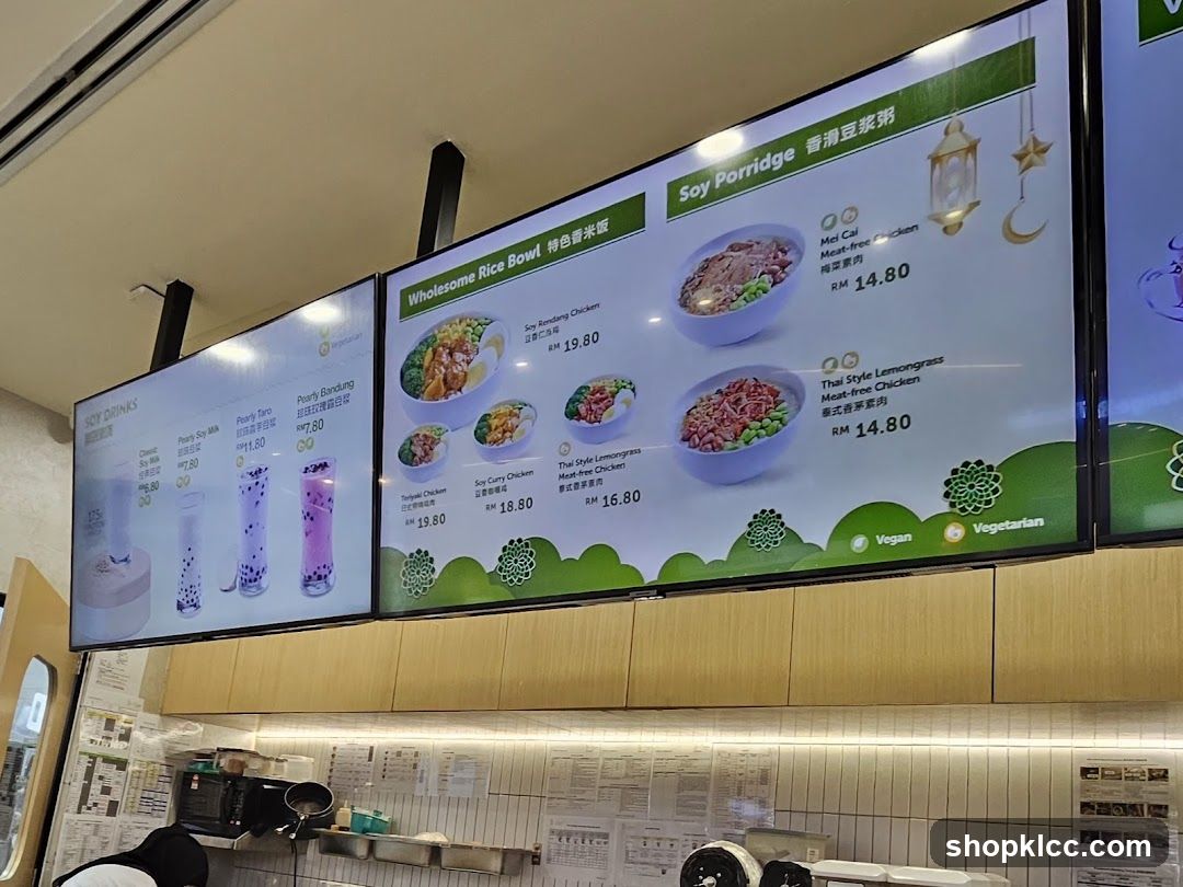Soy Drinks, Wholesome Rice Bowl, Soy Porridge