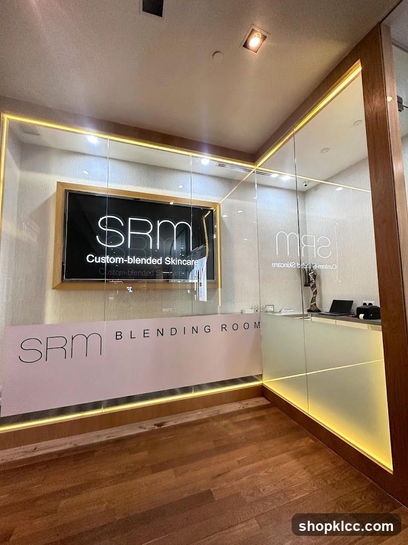 SRM Custom-blended Skincare Blending Room