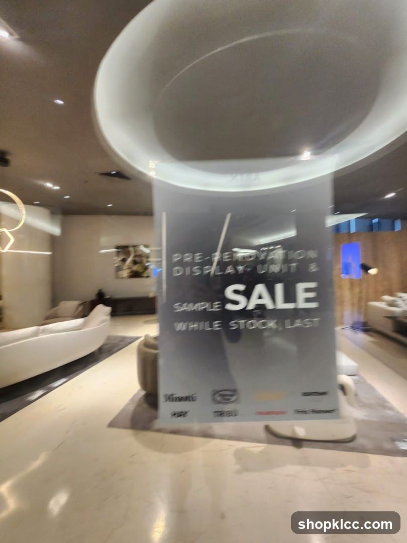 Pre-Renovation Display Unit & Sample Sale