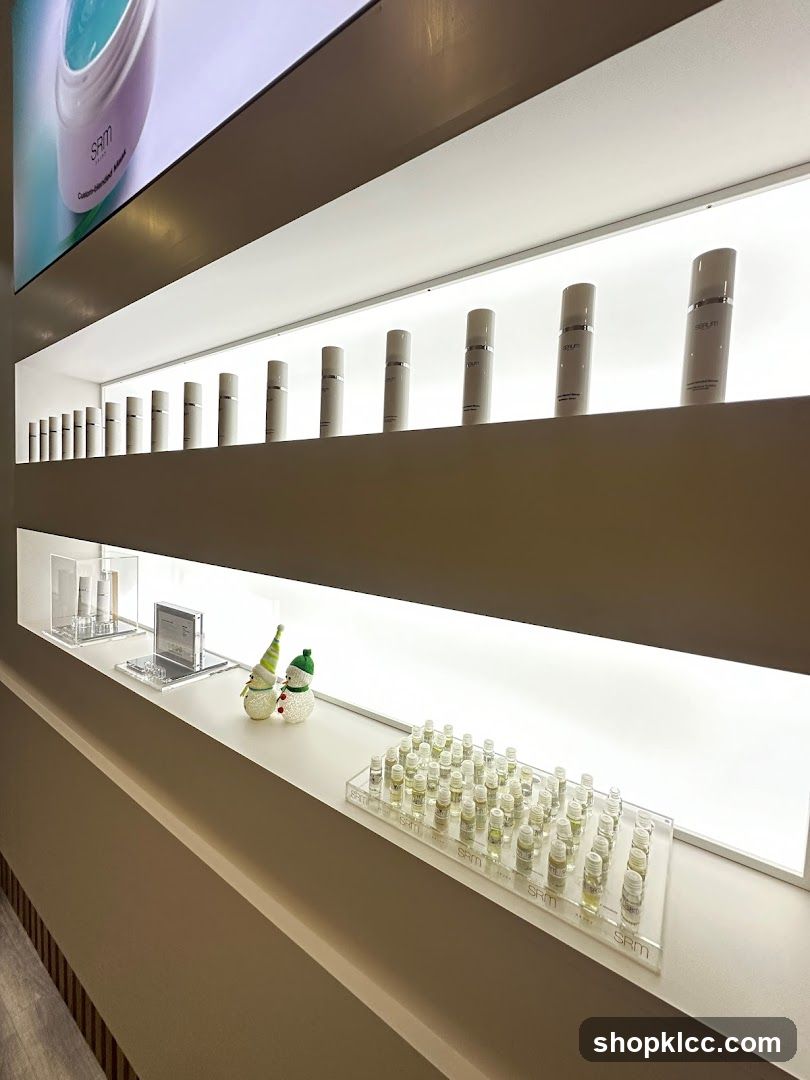 Skincare Products Display