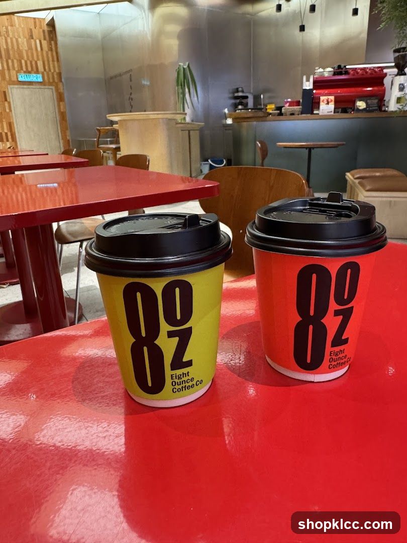 Coffee Cups on Red Table