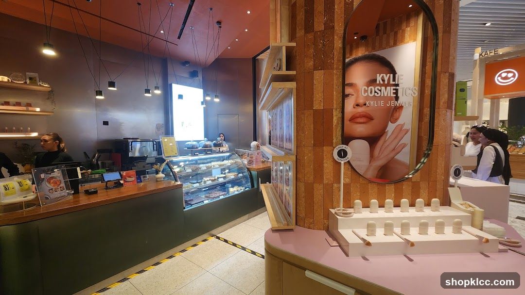 Cosmetics Display and Cafe Counter