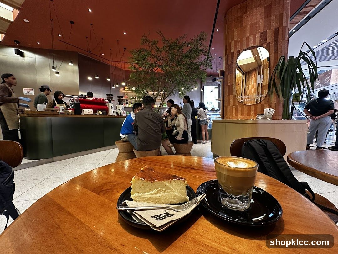 Coffee and Cake at a Cafe